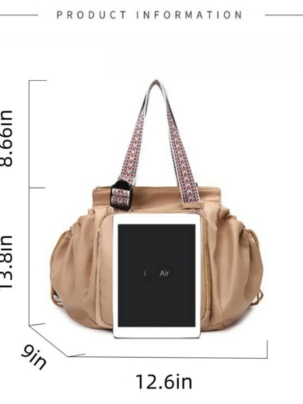 Multifunctional Women's Diaper Bag Handbag Convertible Tote Backpack Travel Bag